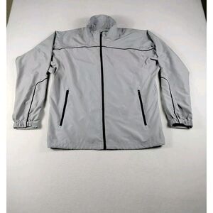 Page and Tuttle Jacket‎ Men's Large Gray Free Swing Windbreaker Golf Athletic